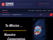 Tablet Screenshot of emsmex.com